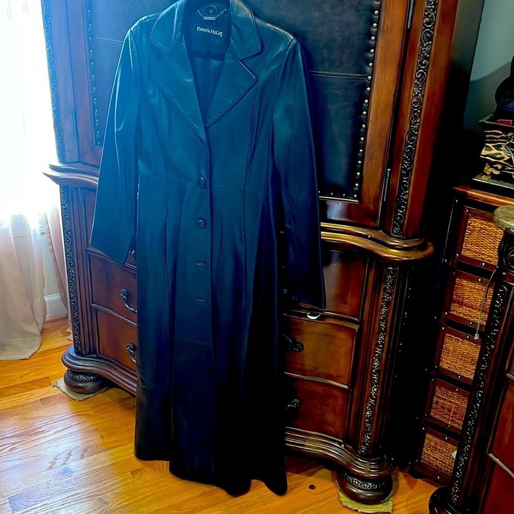 Beautiful faux leather coat